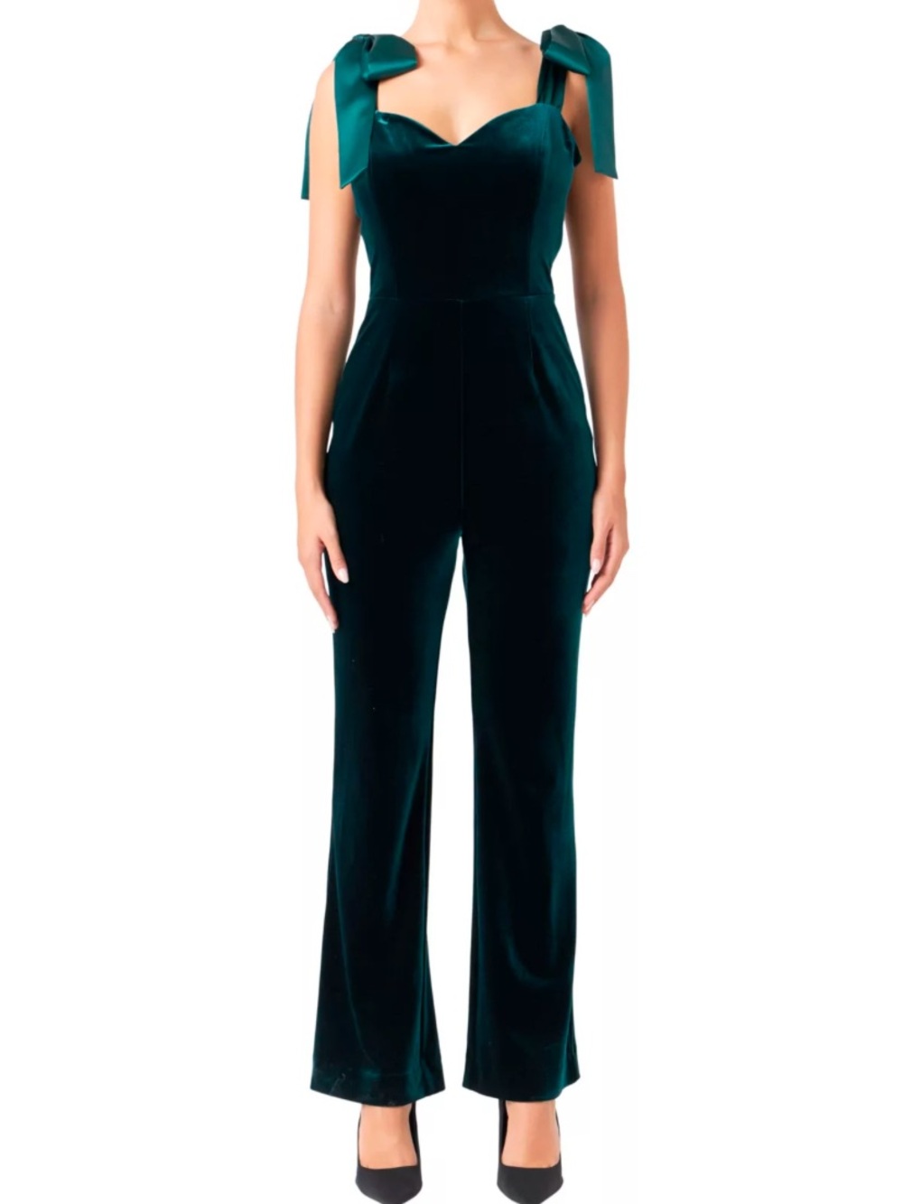 Endless Rose Velour Velvet Navy Blue Jumpsuit Formal NWT S